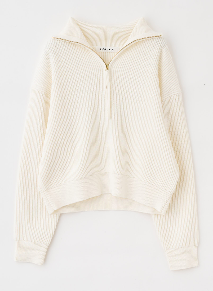ハーフジップニットプルオーバー｜LOUNIE（ルーニィ）公式サイト