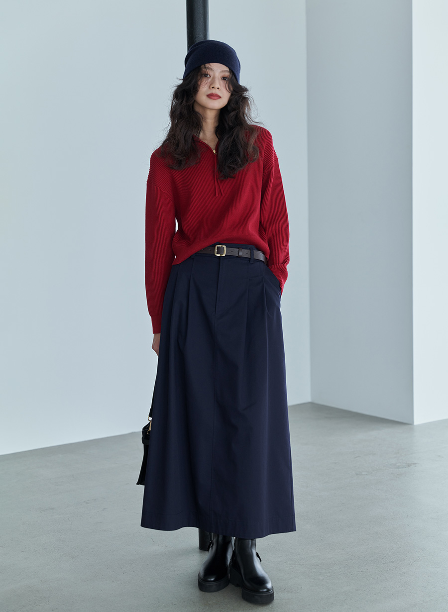 リュンヌページ ハーフジップニットプルオーバー｜LOUNIE（ルーニィ）公式サイト