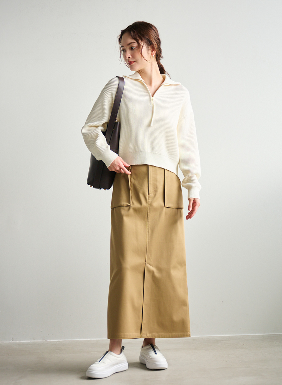 リュンヌページ ハーフジップニットプルオーバー｜LOUNIE（ルーニィ）公式サイト