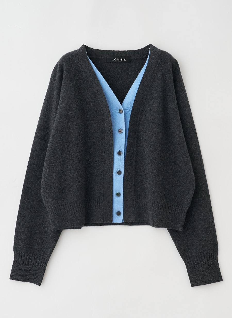 レイヤード風ニットカーディガン｜LOUNIE（ルーニィ）公式サイト／公式