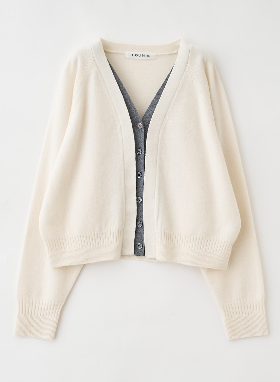 レイヤード風ニットカーディガン｜LOUNIE（ルーニィ）公式サイト／公式