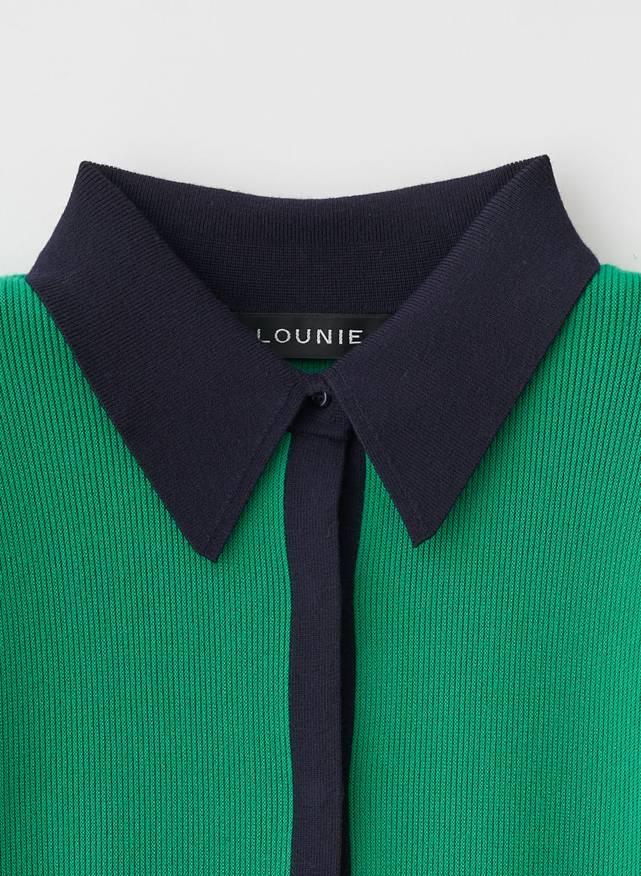 バイカラーシャツニットカーディガン｜LOUNIE（ルーニィ）公式サイト