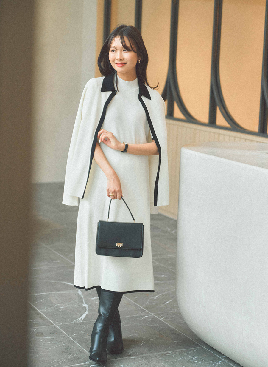 バイカラーシャツニットカーディガン｜LOUNIE（ルーニィ）公式サイト