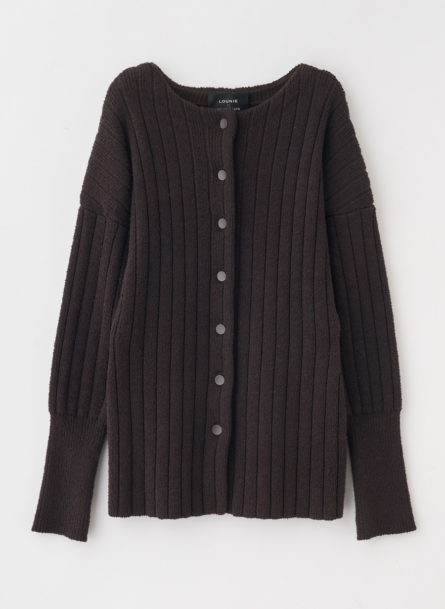 佐藤佳菜子さんコラボ】ブークレミドルカーディガン｜LOUNIE（ルーニィ
