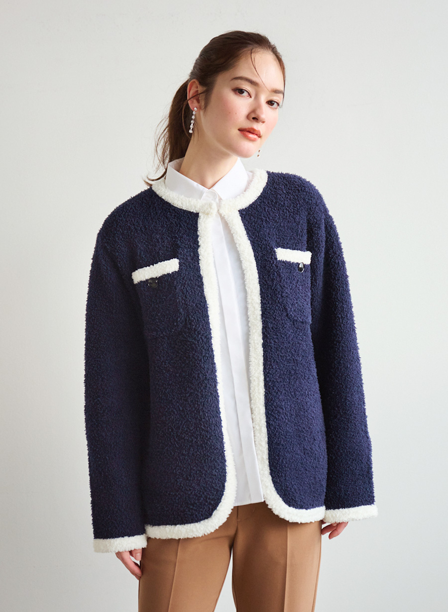 LOUNIE ネイビー★シアーアクセント ジャケット 今季 商品一覧｜LOUNIE（ルーニィ）公式サイト／公式オンラインストア