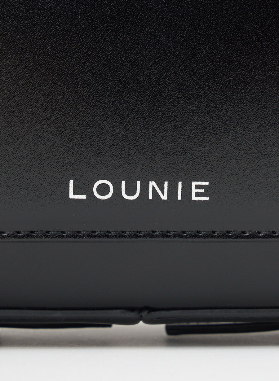 新品LOUNIEバッグショルダーバッグ ルーニィー lounie ブラック メッシュ ショルダーバッグ