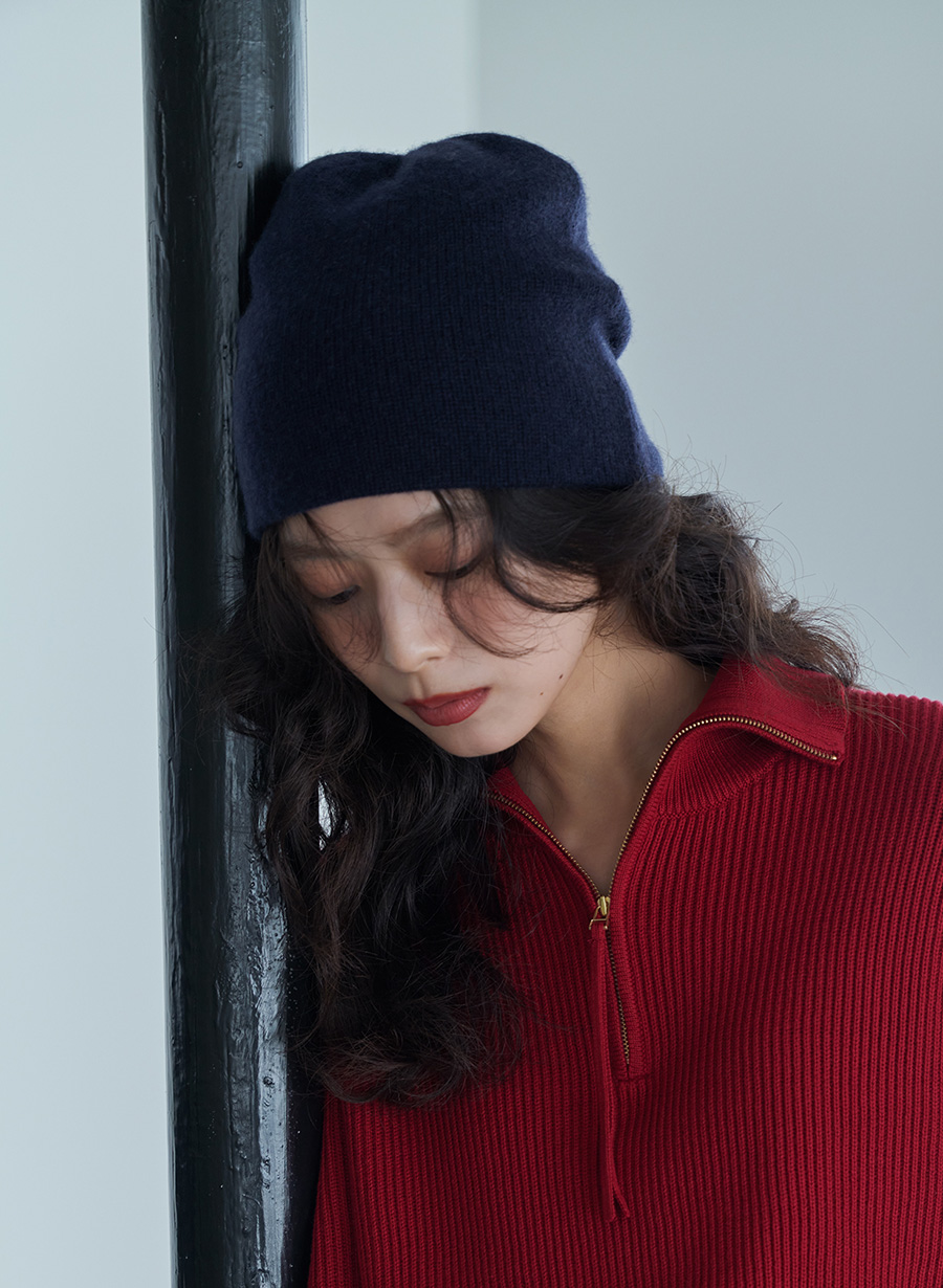 カシミヤニット帽