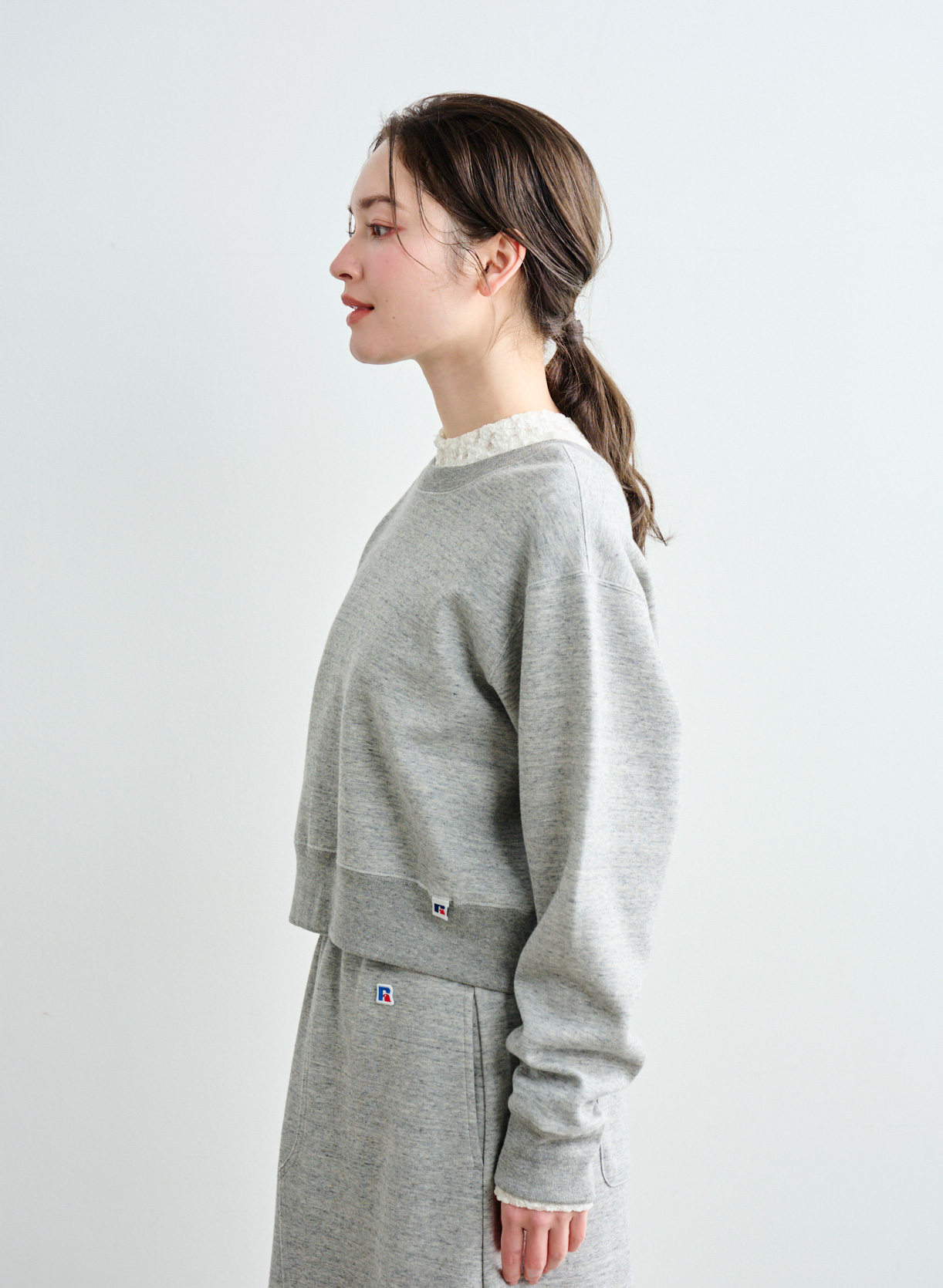 23AW 新品 グレー ブルゾン風カーディガン ルーニィ 23AW 新品 グレー ブルゾン風カーディガン ルーニィ 23AW 新品