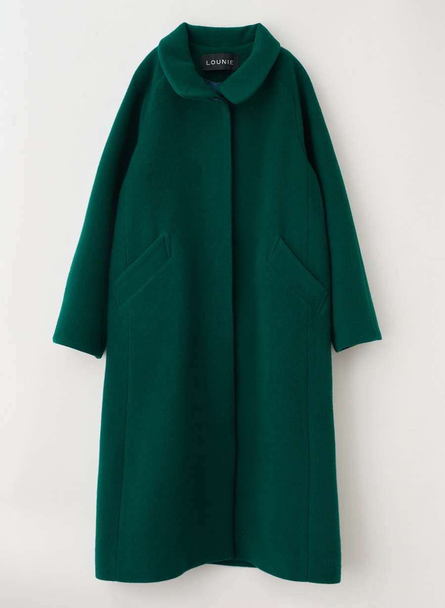 メリノウール＞スタンドカラーベルテットロングコート｜LOUNIE