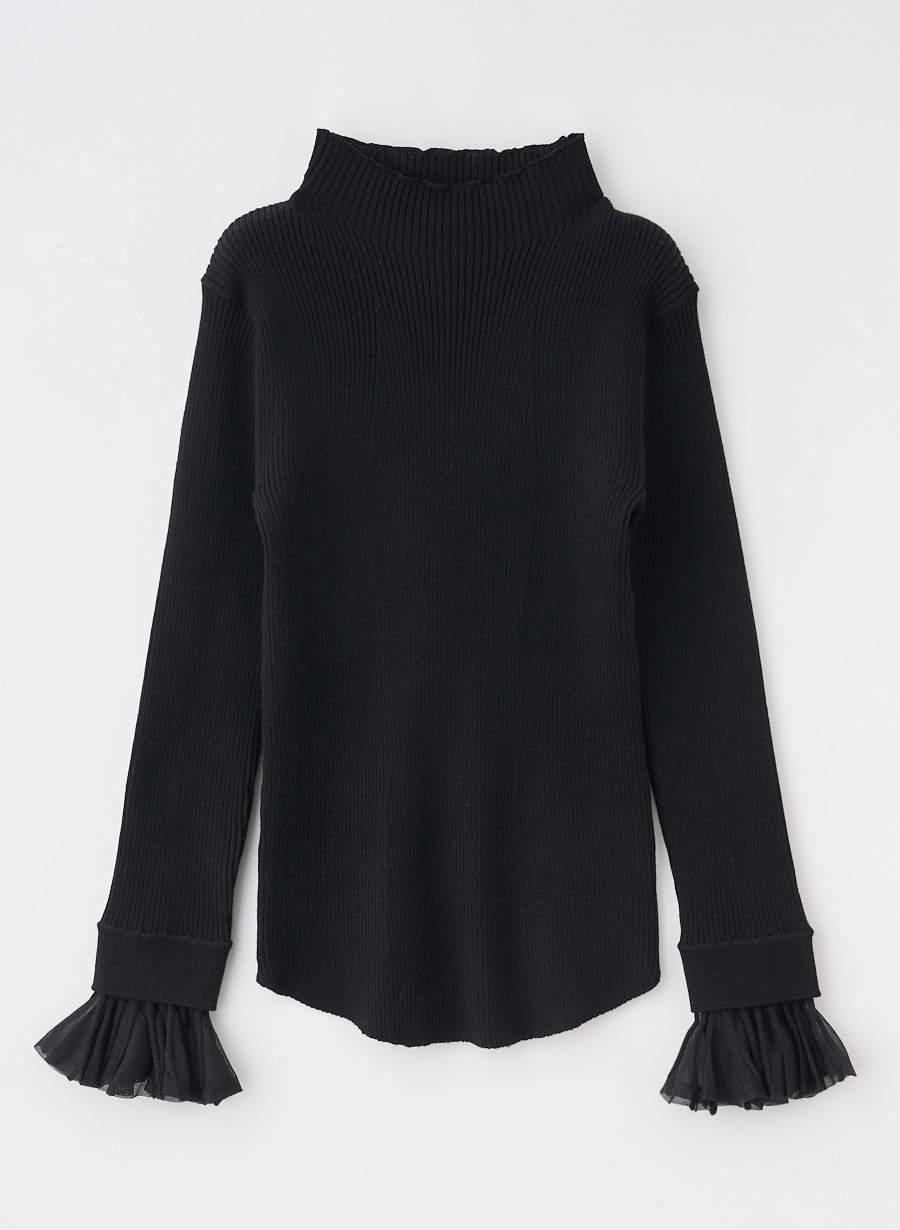 袖フリルリブニットプルオーバー｜LOUNIE（ルーニィ）公式サイト／公式