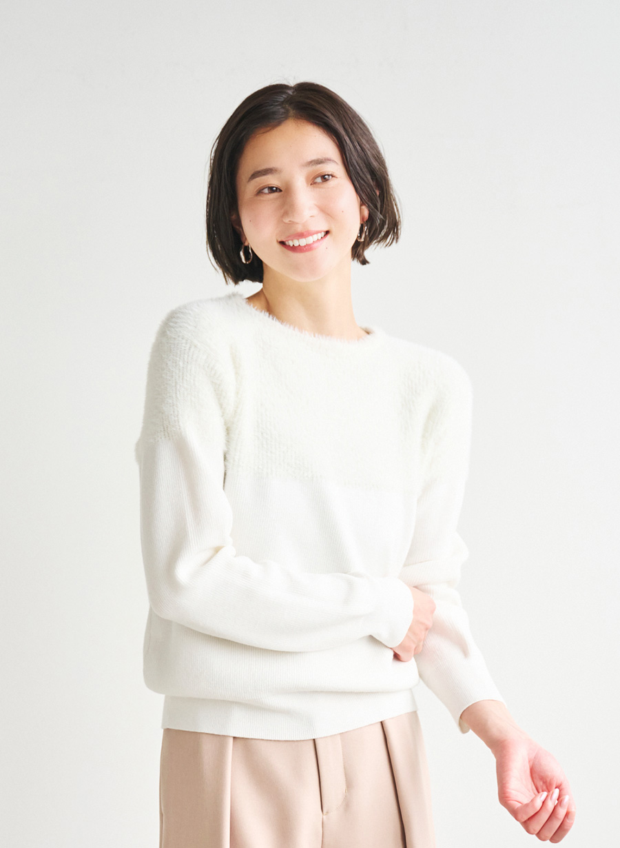 フェザードッキングニットプルオーバー