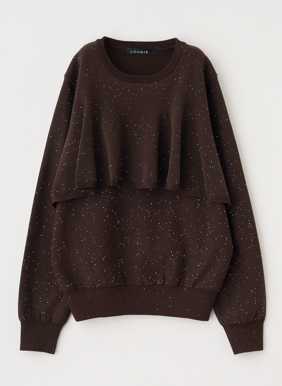 スパンコールデザインニットプルオーバー｜LOUNIE（ルーニィ）公式