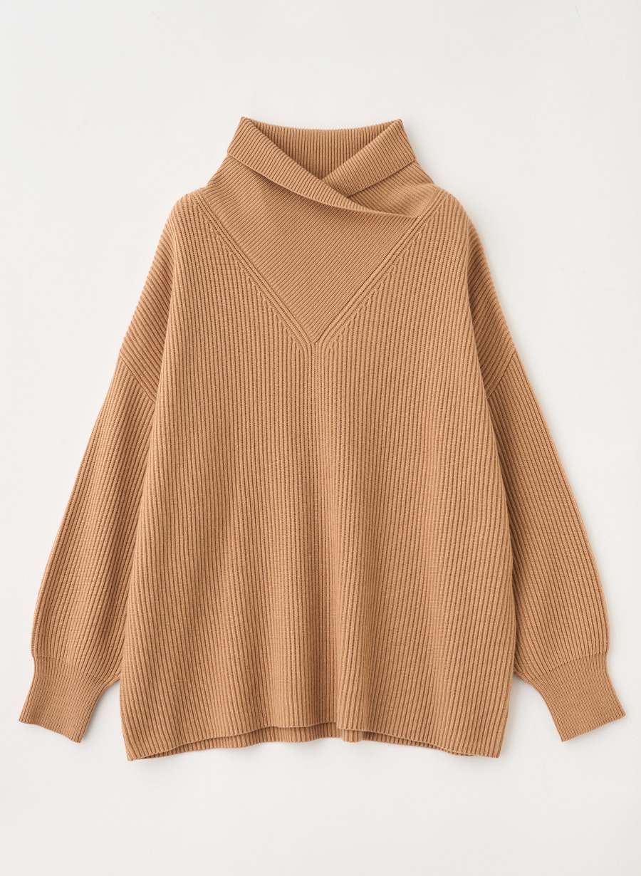 デザインタートル畦ニットプルオーバー｜LOUNIE（ルーニィ）公式サイト