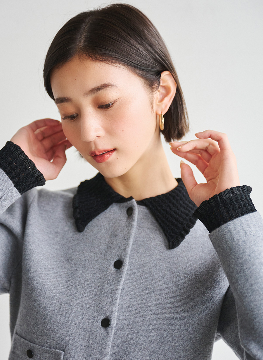 モール衿ニットカーディガン｜LOUNIE（ルーニィ）公式サイト／公式