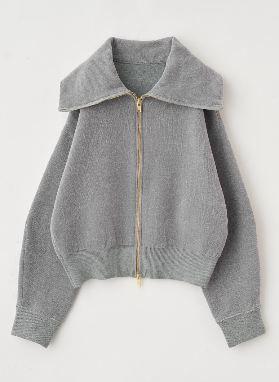 23AW 新品 グレー ブルゾン風カーディガン ルーニィ 23AW 新品 グレー ブルゾン風カーディガン ルーニィ 23AW 新品