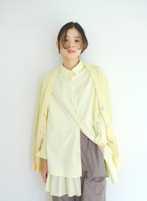 フリルデザインビッグシャツ