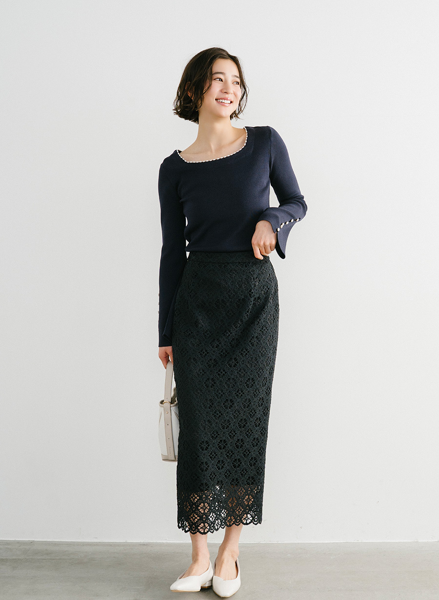 レースナロースカート｜LOUNIE（ルーニィ）公式サイト／公式オンライン