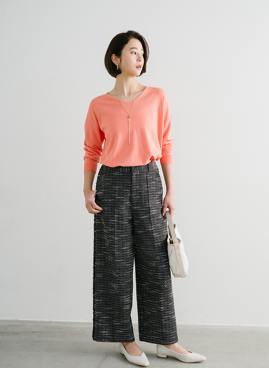 ツイードワイドパンツ｜LOUNIE（ルーニィ）公式サイト／公式オンライン