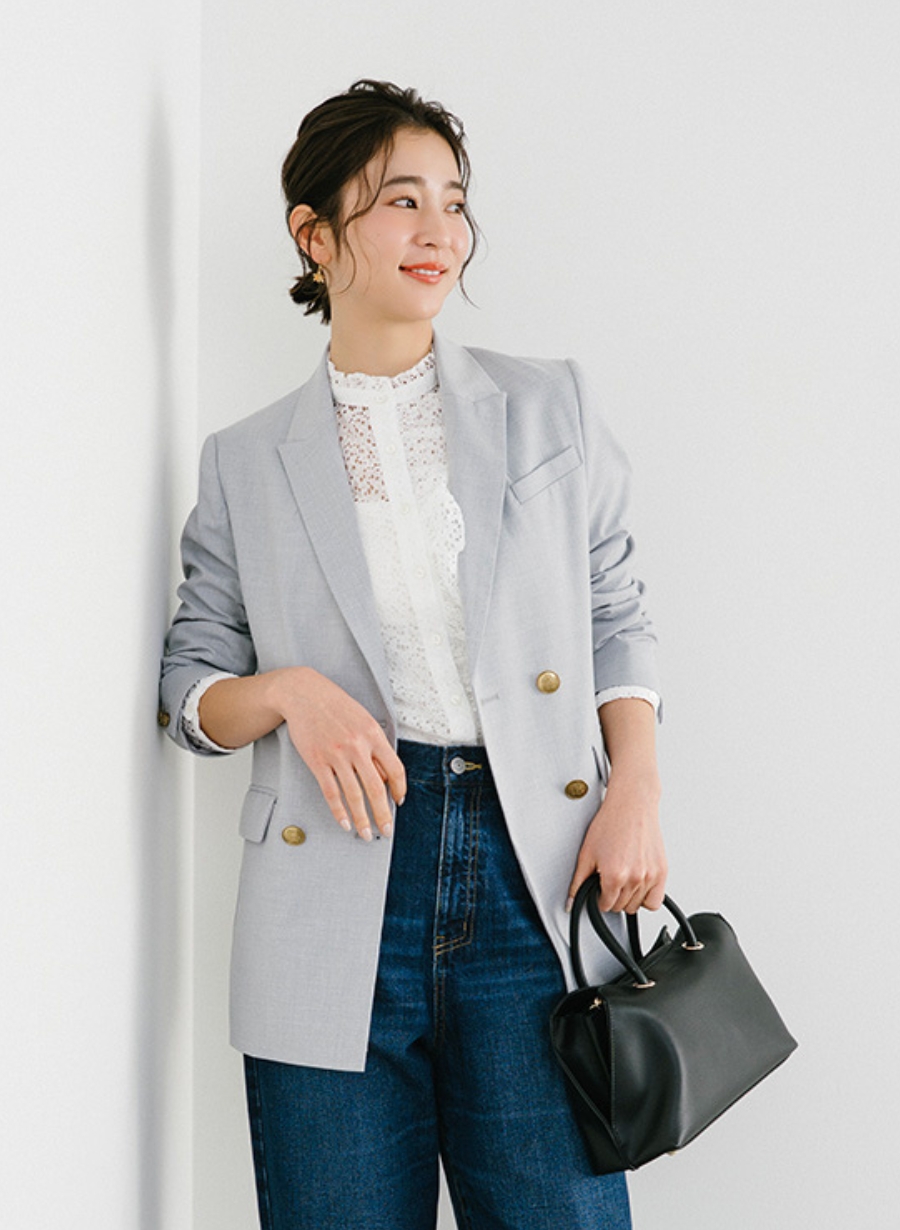 mmm☆プロフ必読ルーニィ⭐︎ダブルテーラードジャケット ダブル