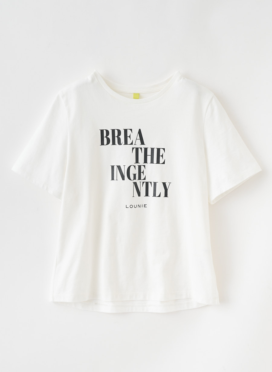 日本製＞メッセージロゴTシャツ｜LOUNIE（ルーニィ）公式サイト／公式