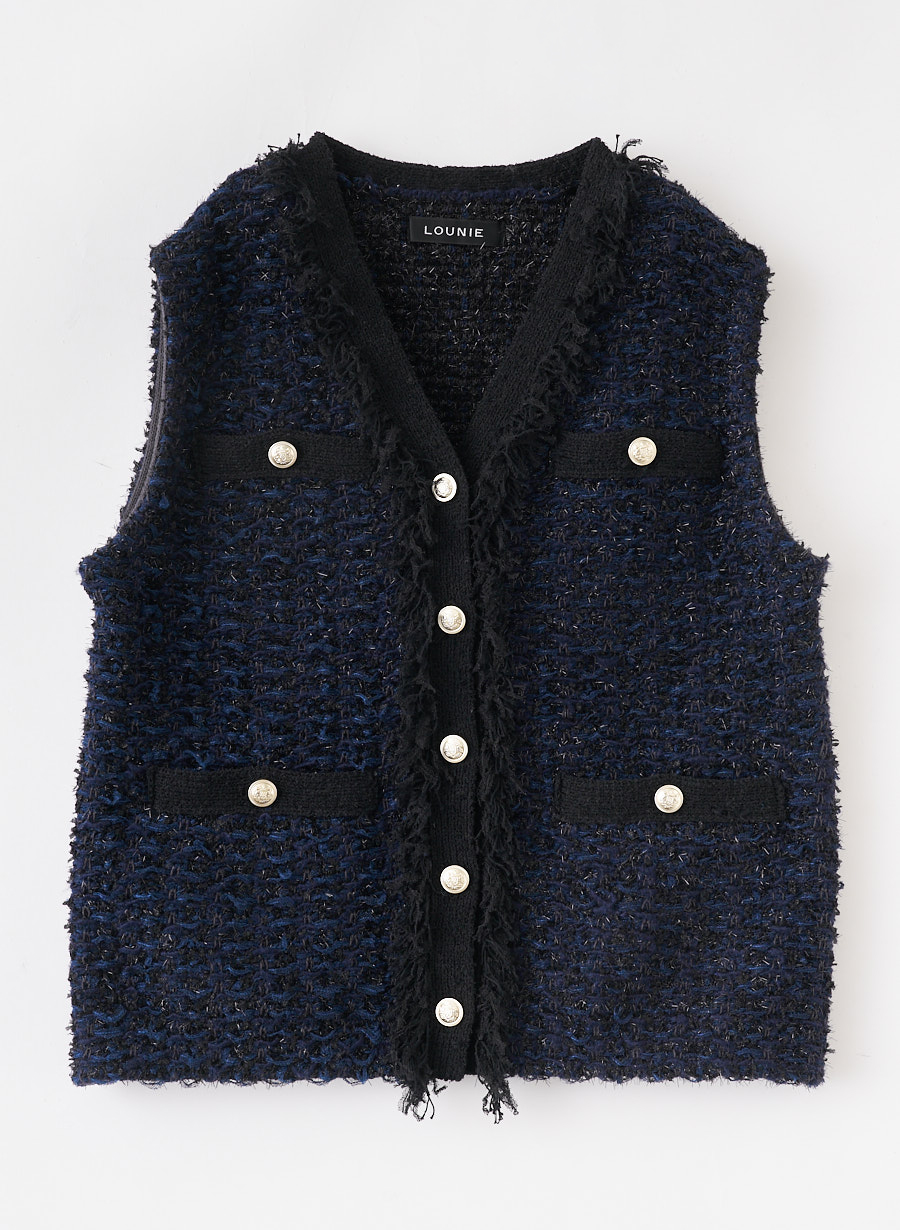 ルーニィ新品　ツイードジレ ツイード調ニットジレ｜LOUNIE（ルーニィ）公式サイト／公式オンライン
