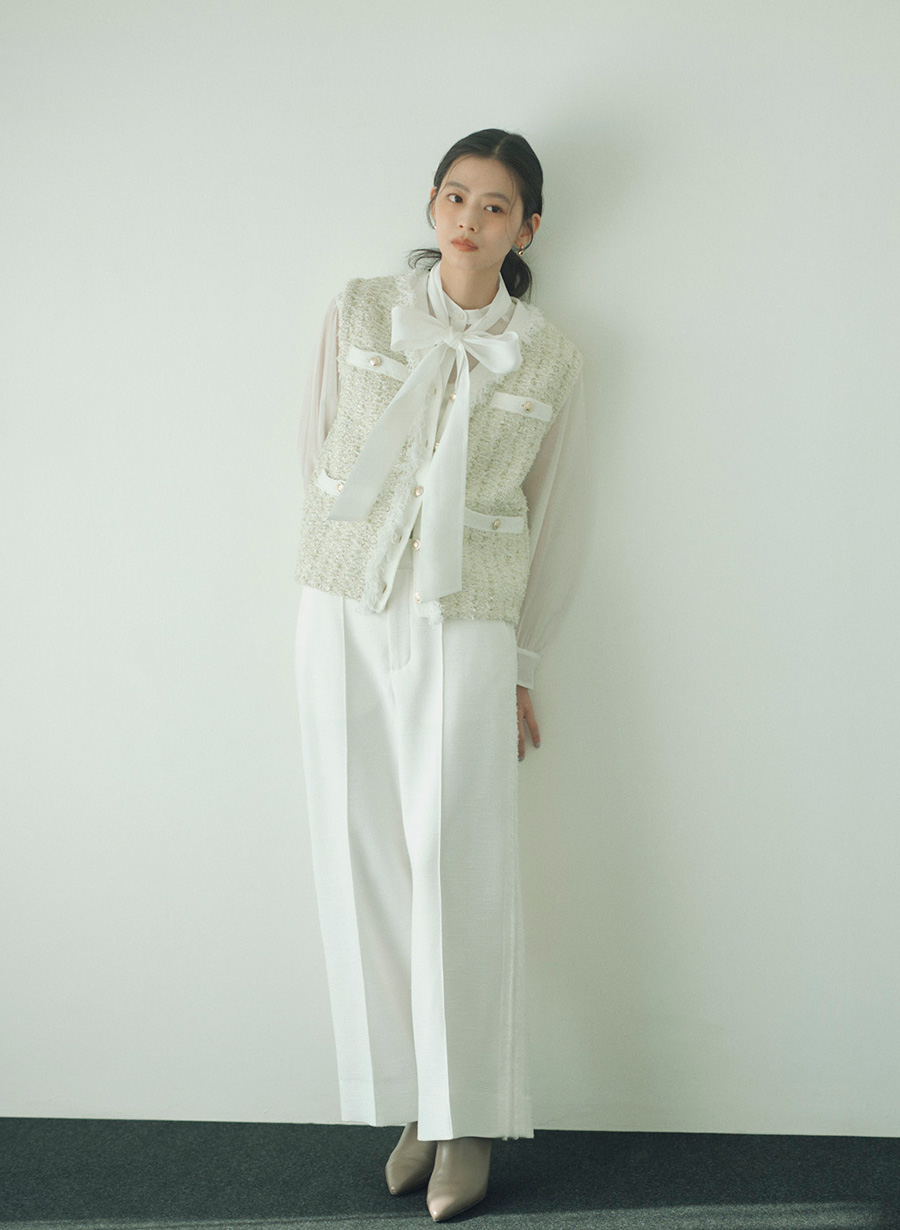 ルーニィ新品　ツイードジレ ツイード調ニットジレ｜LOUNIE（ルーニィ）公式サイト／公式オンライン