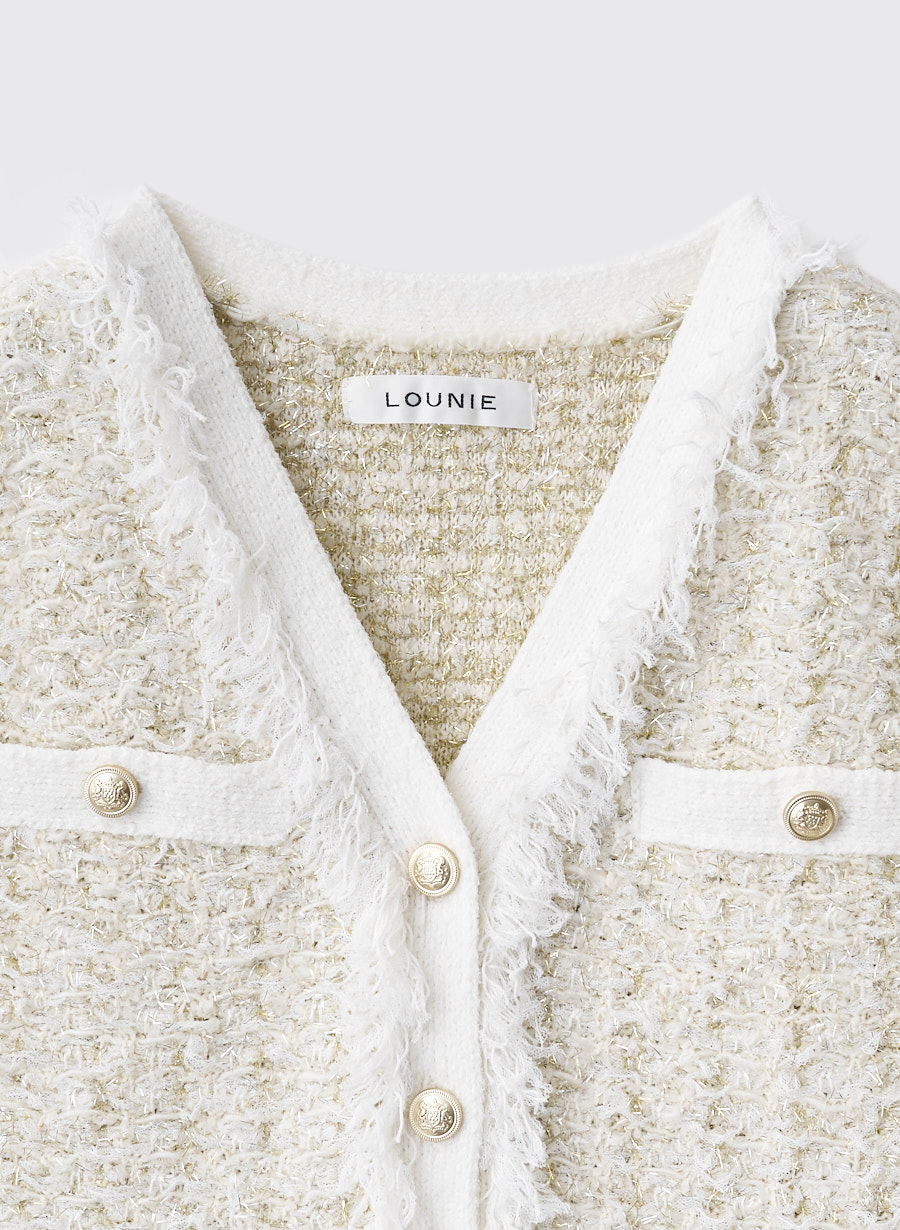 ツイード調ニットジレ｜LOUNIE（ルーニィ）公式サイト／公式オンライン