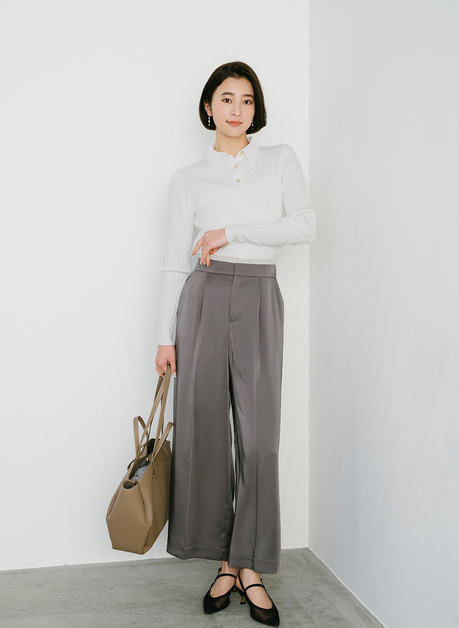 衿付きケーブルニットプルオーバー｜LOUNIE（ルーニィ）公式サイト