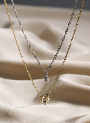 ２連プチペンダント