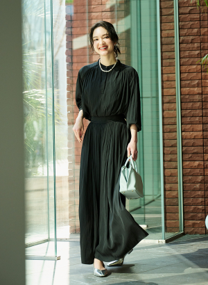 割繊エアリーギャザースカーチョ