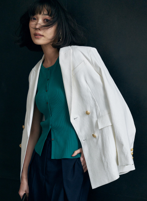 ＜UVカット＞ダブルブレストジャケット