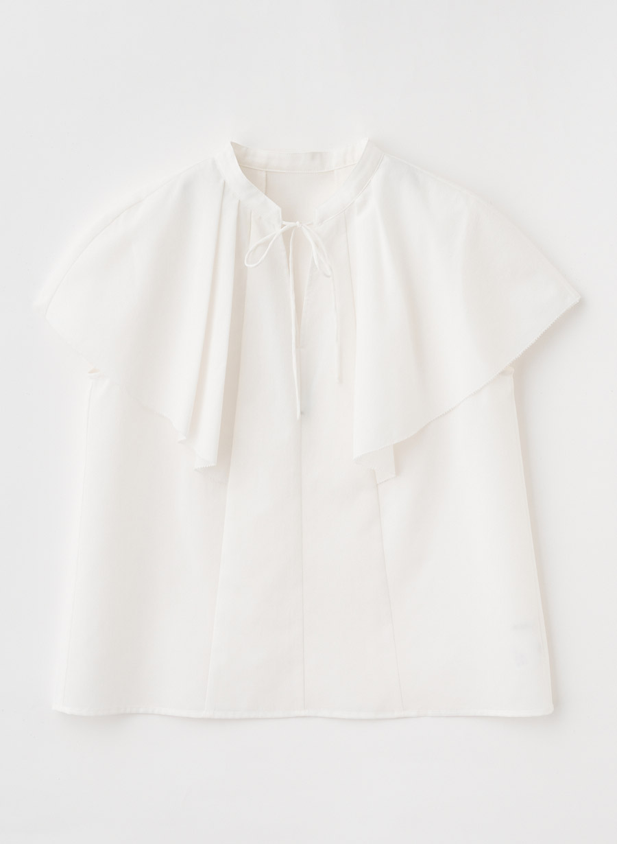 【新品未使用】ルーニー ラッフルブラウス ホワイトVネックトップス ノーアイロン＞ラッフルブラウス｜LOUNIE（ルーニィ）公式サイト／公式