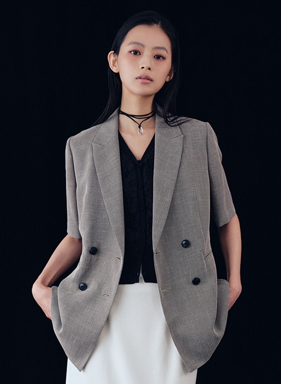 LOUNIE ハーフスリーブジャケット　38サイズ　一度着用のみ ハーフスリーブジャケット｜LOUNIE（ルーニィ）公式サイト／公式