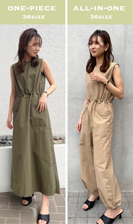 LOUNIE ルーニィノースリーブスリーピース｜ワンピース 