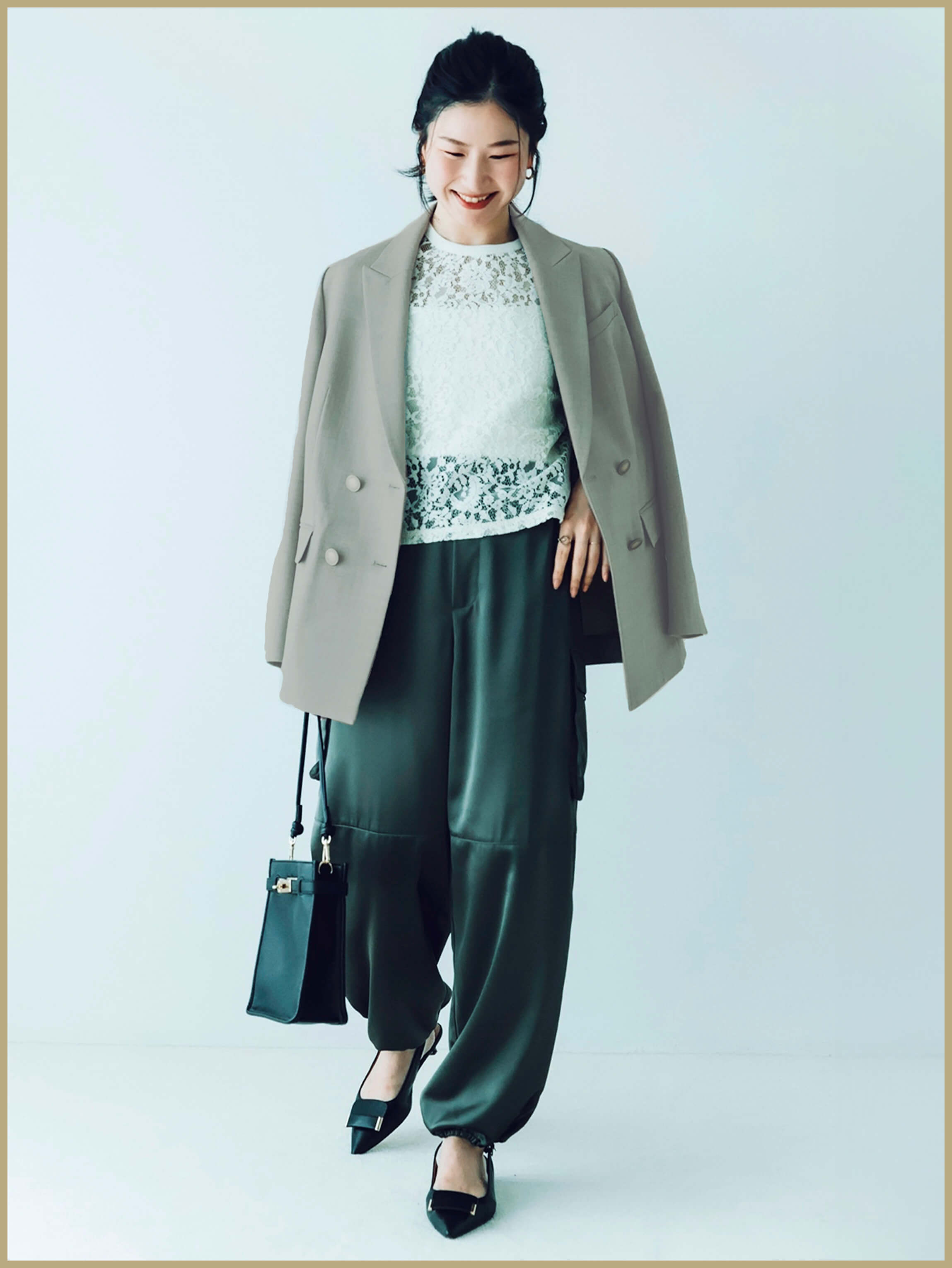 レースTシャツ　ブラウス　KANAKO SATO × LOUNIE LOUNIE×KANAKO SATO レースTブラウスEC限定カラー、登場｜LOUNIE